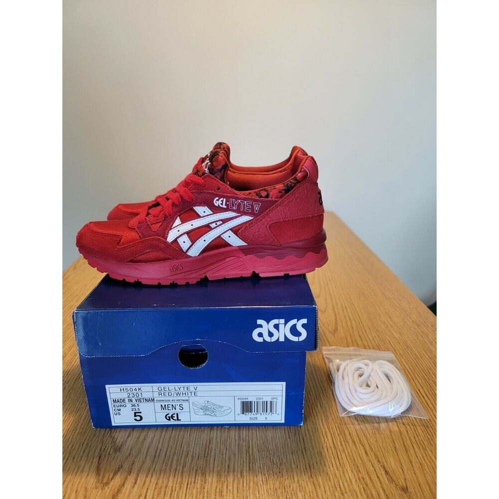 Asics gel lyte 5 V romance valentine's red sz 5 GLV GL5